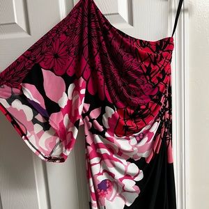 Bison one shoulder dress